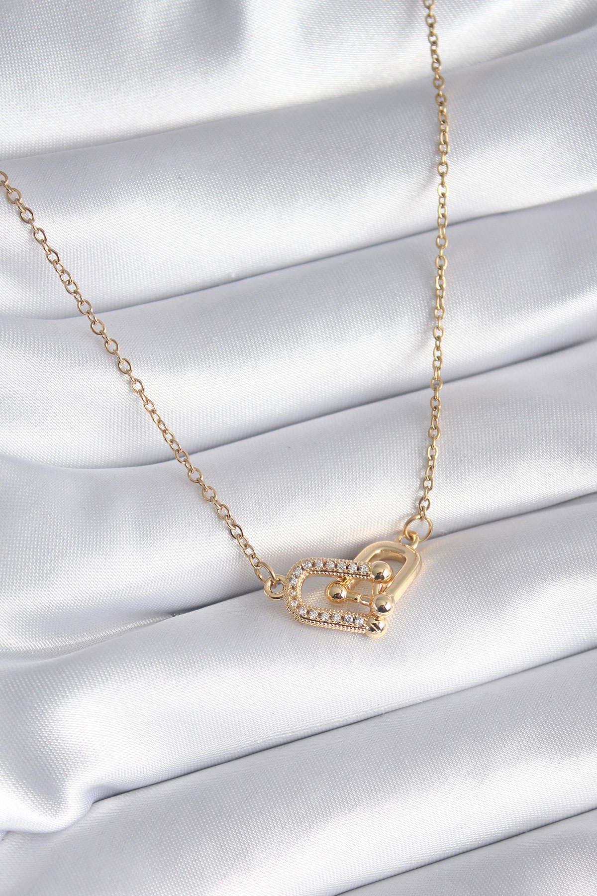 316L Çelik Gold Renk Zirkon Taşlı Tiffany Model Kadın Kolye - TJ-BKO8252 316L Çelik Gold Renk Zirkon Taşlı Tiffany Model Kadın Kolye - TJ-BKO8252