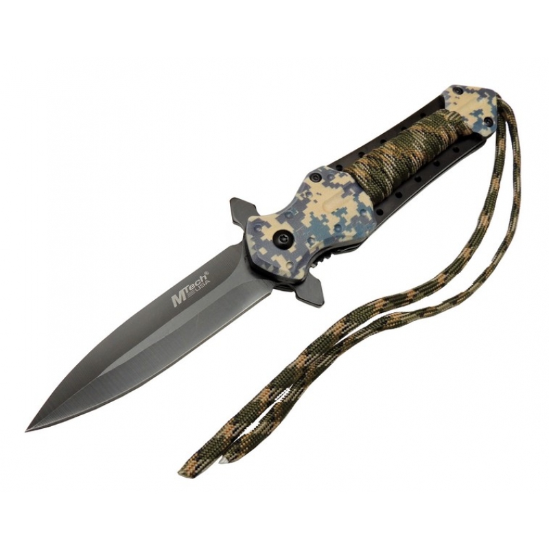 4262 Kamuflaj Kamp Çakı 21cm - Yarı Otomatik, İpli, Kemerlikli 4262 Kamuflaj Kamp Çakı 21cm - Yarı Otomatik, İpli, Kemerlikli