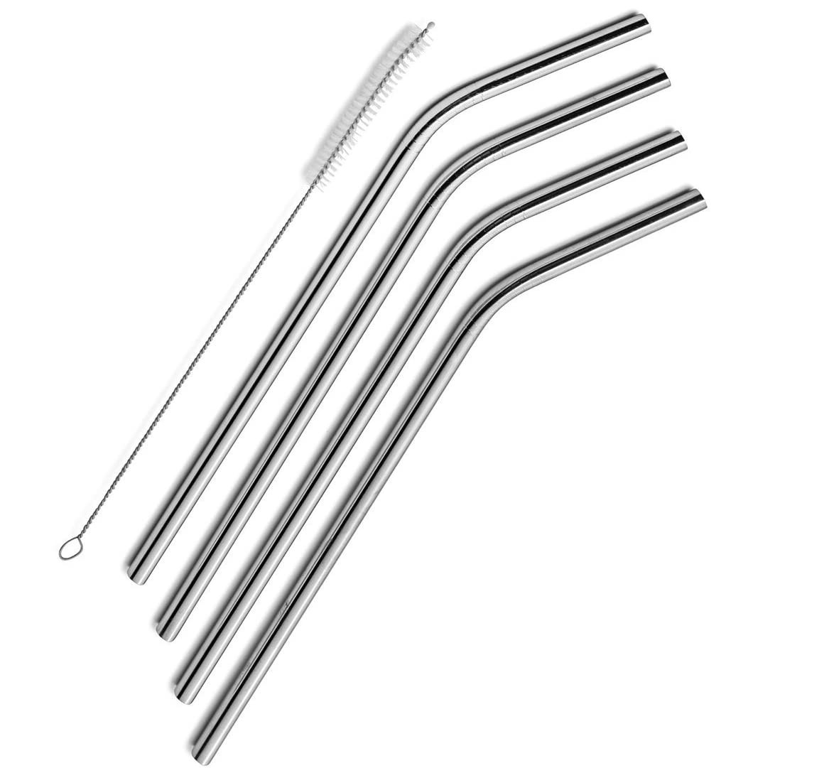 Çelik Pipet Paslanmaz Çelik Metal Meşrubat Pipeti Ve Pipet Temizleme Fırçası Seti 5 Parça Çelik Pipet Paslanmaz Çelik Metal Meşrubat Pipeti Ve Pipet Temizleme Fırçası Seti 5 Parça