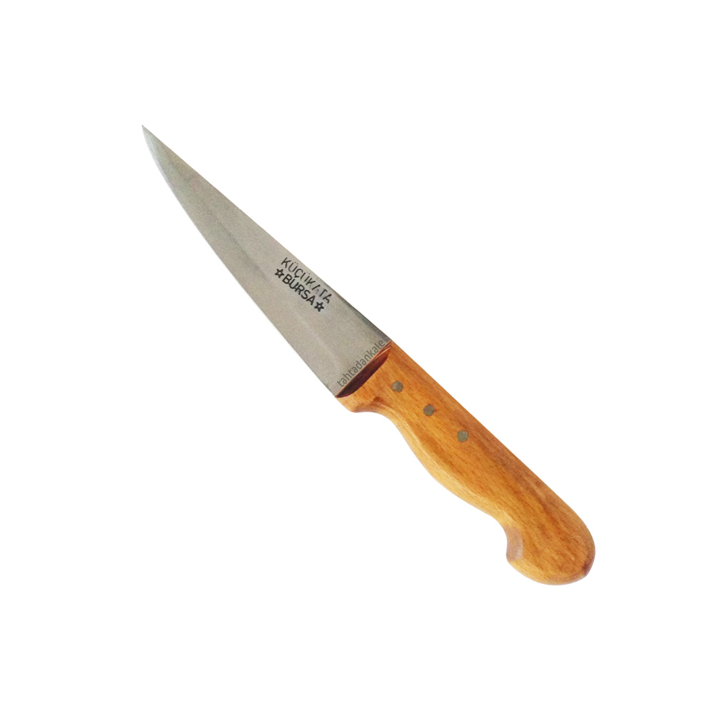 Küçükata Bursa Kalın Sivri Kasap Bıçağı No:3, 17 cm - Ahşap Sap Küçükata Bursa Kalın Sivri Kasap Bıçağı No:3, 17 cm - Ahşap Sap