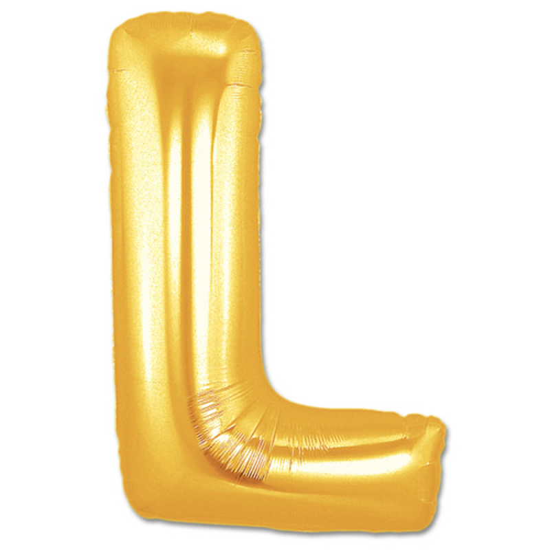 L Harf Folyo Balon Altın Renk 40 inç L Harf Folyo Balon Altın Renk 40 inç