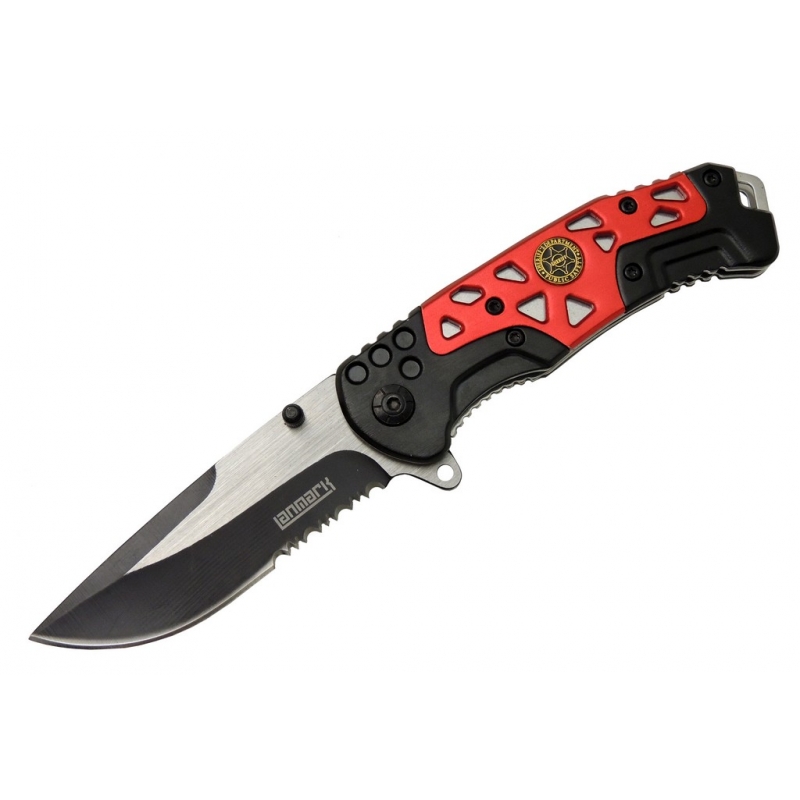 Lanmark MX10B Kırmızı Testereli Outdoor Çakı 21 cm - Otomatik, Perçinli Lanmark MX10B Kırmızı Testereli Outdoor Çakı 21 cm - Otomatik, Perçinli