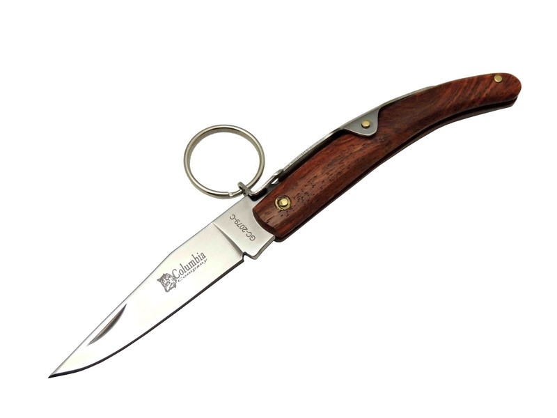 Okapi GC2079C Kahverengi Kamp Çakı 16,5cm - Manuel, Kemerlikli, Ahşap Sap Okapi GC2079C Kahverengi Kamp Çakı 16,5cm - Manuel, Kemerlikli, Ahşap Sap